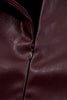 Black Faux Leather Sleeveless Round Neck Mini Dress