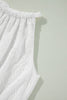 White Lace Sleeveless Knot Hollow Out Back Tied Waist Mini Dress