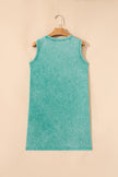 Phalaenopsis Mineral Wash Pocket Tank Mini Dress