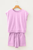Orchid Bouquet Mineral Wash Cotton Short Set