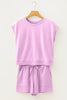 Orchid Bouquet Mineral Wash Cotton Short Set