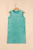 Phalaenopsis Mineral Wash Pocket Tank Mini Dress