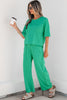 Mint Green Drop Shoulder Boxy Tee and Barrel Pants Set