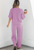 Mint Green Drop Shoulder Boxy Tee and Barrel Pants Set