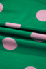 Pink Polka Dot Print V Neck Tee Short Set