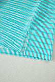 Rose Stripe Raised Rib Loose Tee Drawstring Elastic Waist 2pcs Short Set