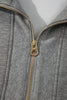 Light Grey Half Zip Polo Tee Casual Pant Set