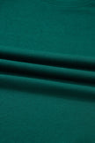 Sea Green Solid Color Pullover Top Varsity Stripe Detail Loose Drawstring Pants Set