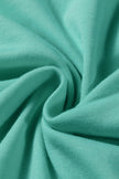 Mint Green Raw Edge Patch Pocket Oversized Top and Shorts Set