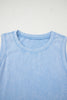 Phalaenopsis Mineral Wash Pocket Tank Mini Dress