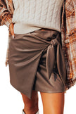 Faux Leather Mini Skirt