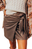 Faux Leather Mini Skirt