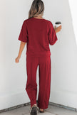 Mint Green Drop Shoulder Boxy Tee and Barrel Pants Set