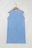 Phalaenopsis Mineral Wash Pocket Tank Mini Dress