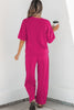 Mint Green Drop Shoulder Boxy Tee and Barrel Pants Set