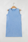 Phalaenopsis Mineral Wash Pocket Tank Mini Dress