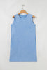 Phalaenopsis Mineral Wash Pocket Tank Mini Dress