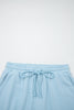 Sea Green Solid Color Loose Tee Drawstring Shorts 2pcs Outfit