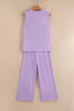 Orchid Petal Tank and Straight Loose Drawstring Pants Set