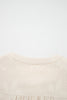 Parchment Long Sleeve Notched Neck Jacquard Tiered Mini Dress