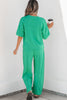 Mint Green Drop Shoulder Boxy Tee and Barrel Pants Set