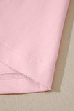 Beige Stitched Detail Loose Tank Top Cotton 2pcs Short Set