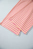 Yellow Stripe Colorblock Trim Crew Neck Loose Tee Drawstring Elastic Waist 2pcs Pant Set