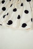 Pink Polka Dot Print V Neck Tee Short Set