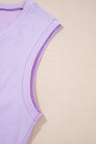 Orchid Petal Tank and Straight Loose Drawstring Pants Set