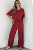 Mint Green Drop Shoulder Boxy Tee and Barrel Pants Set
