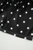 White Polka Dot Short Sleeve Loose Top Drawstring Shorts Set