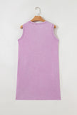 Phalaenopsis Mineral Wash Pocket Tank Mini Dress