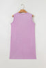 Phalaenopsis Mineral Wash Pocket Tank Mini Dress