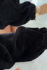 Dark Brown Textured Knit Drop Shoulder Pullover Drawstring Shorts Set