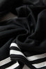 Gray Morn Varsity Striped Detail Cropped Pullover Wide Leg Pants 2pcs Outfit