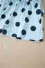 Pink Polka Dot Print Loose Tee Drawstring Elastic Waist Short Set