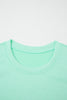 Moonlight Jade Drawstring Elastic Waistband Solid Color Two Piece Casual Set