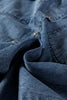 Beau Blue Chest Pocket Raw Hem Denim Loose Shirt Dress