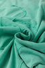 Mint Green Mineral Wash Flower Patchwork Mini T Shirt Dress