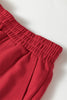 Mist Blue Loose Polo Tee Elastic Waist 2pcs Short Set