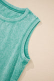 Phalaenopsis Mineral Wash Pocket Tank Mini Dress