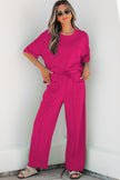 Mint Green Drop Shoulder Boxy Tee and Barrel Pants Set