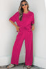 Mint Green Drop Shoulder Boxy Tee and Barrel Pants Set
