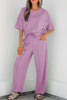 Mint Green Drop Shoulder Boxy Tee and Barrel Pants Set