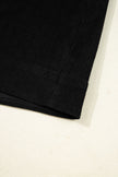 Black Corduroy Exposed Seam Sleeveless Mini Dress