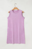 Phalaenopsis Mineral Wash Pocket Tank Mini Dress