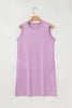 Phalaenopsis Mineral Wash Pocket Tank Mini Dress