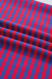 Green Stripe Striped Ribbed Cotton Two-Piece Pant Set with Chest Patch Detail