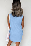 Phalaenopsis Mineral Wash Pocket Tank Mini Dress